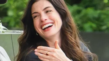 Lucia Ruby Cocktail Ring worn by Andy Sachs (Anne Hathaway) in The Devil Wears Prada 2