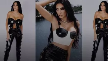 Romi Runway I'm Your Best Gift Ever Top worn by Ro-mina Ustayev as seen in Members Only: Palm Beach (S01E01)