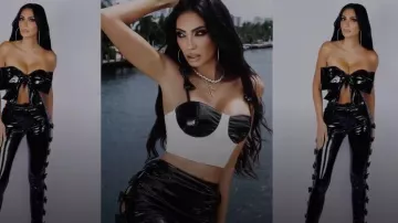 Romi Runway Bow Down To Me Skirt worn by Ro-mina Ustayev as seen in Members Only: Palm Beach (S01E01)