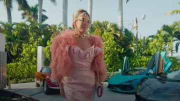 Christian Louboutin PVC Paloma Clutch Bag worn by Hilary Musser as seen in Members Only: Palm Beach (S01E02)