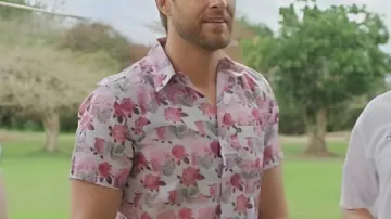 Lost in Paradise 2026 James Trevena Floral Shirt worn by Julian (James Trevena-Brown) in Lost in Paradise