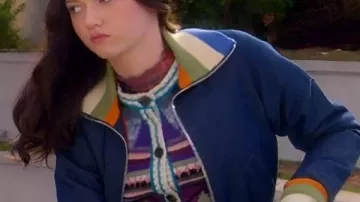 Electric Bloom 2026 Ruby Marino Denim Zip Up Jacket