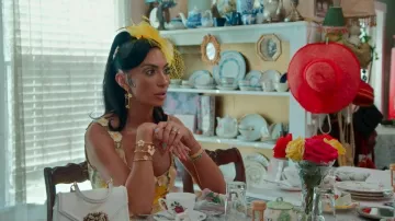 Bronx and Banco Jasmine Mini Dress worn by Ro-mina Ustayev as seen in Members Only: Palm Beach (S01E02)