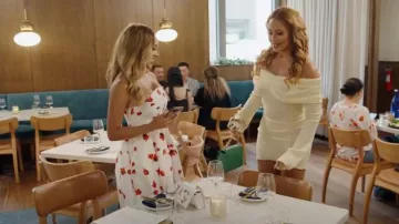 Self Portrait Floral Print Taffeta Midi Dress worn by Ashley Darby as seen in The Real Housewives of Potomac (S10E13)