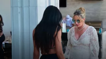 Gucci Square-frame Metal Sunglasses worn by Hilary Musser as seen in Members Only: Palm Beach (S01E03)