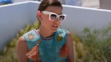 Celine 50mm Gradient Round Sunglasses worn by Bronwyn Newport as seen in The Real Housewives of Salt Lake City (S06E16)