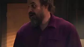 Purple Polo Shirt worn by (David Harbour) as seen in Stranger Things (S05E08)