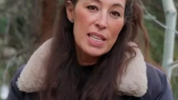 Sherpa Collar Jacket worn by self (Joanna Gaines) as seen in Fixer Upper: Colorado Mountain House (S01E01)