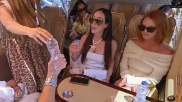 Zara SS2025 Starfish Chord Necklace worn by Angie Katsanevas as seen in The Real Housewives of Salt Lake City (S06E16)