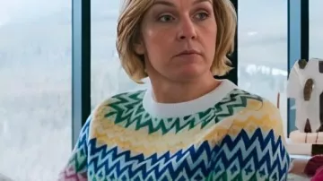Knit Sweater worn by Carol Sturka (Rhea Seehorn) as seen in Pluribus 2025