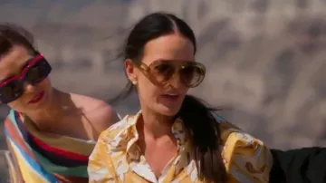 Loewe Curvy 55mm Gradient Pilot Sunglasses worn by Lisa Barlow as seen in The Real Housewives of Salt Lake City (S06E16)