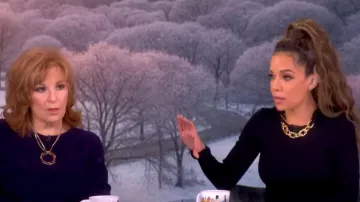 Rabanne Wool and Cashmere Long Dress worn by Sunny Hostin as seen in The View on January 6, 2026