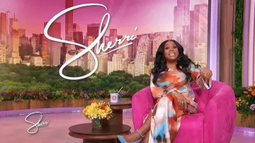 Significant Other Rhode Printed Long-Sleeve Maxi Dress worn by Sherri Shepherd as seen in Sherri on January 5, 2026