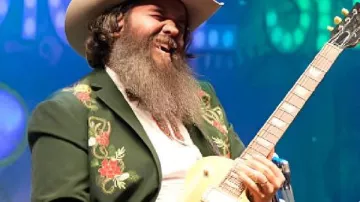 Mike Harris Old Crow Medicine Show Green Floral Blazer