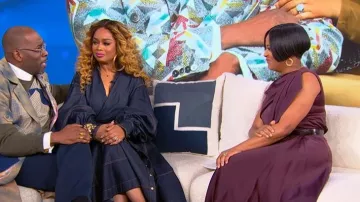 Zimmermann Denim Wrap Maxi Dress worn by as seen in Tamron Hall Show on January 7, 2026