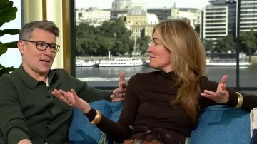 Mango Turtleneck T-shirt worn by Cat Deeley as seen in This Morning on January 2026