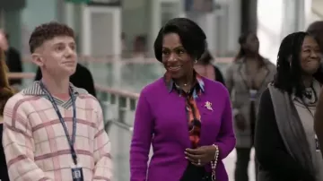 A.L.C. Skyler Cashmere Cardigan worn by Barbara Howard (Sheryl Lee Ralph) as seen in Abbott Elementary (S05E09)