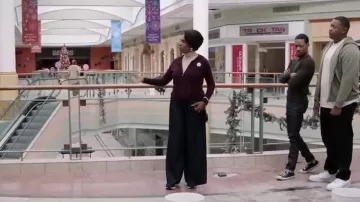 C By Bloomingdales Cashmere Zip Hoodie worn by Barbara Howard (Sheryl Lee Ralph) as seen in Abbott Elementary (S05E09)