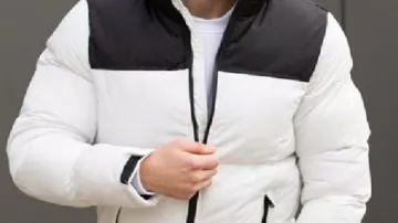 White Jacket worn by Bailey Zimmerman as seen in New Year’s Eve Live with Anderson Cooper and Andy Cohen