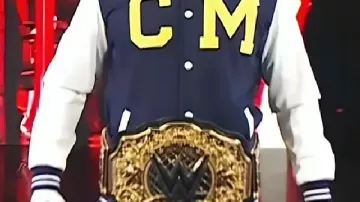 CM Punk Varsity Jacket worn by CM Punk in CM Punk Wore a Steiner-Style Varsity Jacket on RAW! ???? #wwe #cmpunk