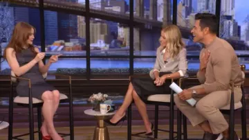 Celine Romy Shirt worn by Kelly Ripa as seen in LIVE with Kelly and Mark on January 7, 2026