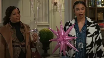 PatBO Hand-Beaded Denim Jacket worn by Chelsea Hamilton (RhonniRose Mantilla) as seen in Beyond the Gates (S01E200)