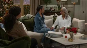 PatBO Hand-Beaded Straight Leg Jeans worn by Chelsea Hamilton (RhonniRose Mantilla) as seen in Beyond the Gates (S01E200)