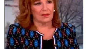 The View 2026 Joy Behar Argyle Knit Cardigan