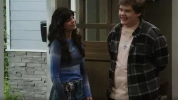 BDG Urban Outfitters Ombré Stripe Sweater worn by Lily Martinez (Isabella Feliciana) as seen in Shifting Gears (S02E09)