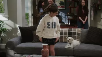Edikted 98 Oversize Cotton Blend Graphic Hoodie worn by Georgia (Barrett Margolis) as seen in Shifting Gears (S02E09)