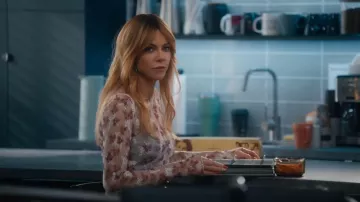 Free People Lady Lux Printed Layering Top worn by Morgan Gillory (Kaitlin Olson) as seen in High Potential (S02E08)