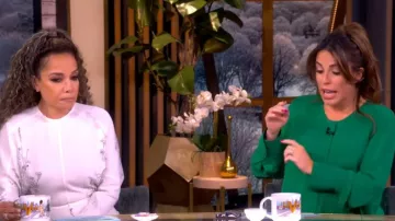 Argent Silk Blouse worn by Alyssa Farah Griffin as seen in The View on January 8, 2026