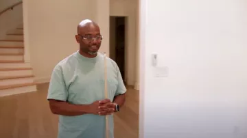 Fear of God Essentials Short Sleeve Tee Sycamore worn by Eugene as seen in Married to Medicine (S12E05)