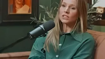 The Today Show 2026 Kristen Bell Green Pajama Pant Set as seen in Today