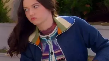 Electric Bloom S01 Ruby Marino Denim Jacket worn by Tulip (Ruby Marino) as seen in Electric Bloom (S01)