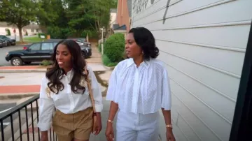 Louis Vuitton Monogram Fil Coupé Shorts worn by Carmen as seen in Married to Medicine (S12E05)