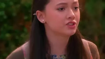 Electric Bloom S01 Ruby Marino Brown Top worn by Tulip (Ruby Marino) as seen in Electric Bloom (S01)