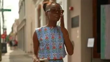 Ferragamo Brown Cat Eye Ladies Sunglasses worn by Venita Aspen as seen in Southern Charm (S11E06)