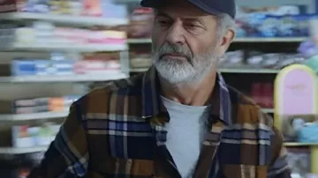 Hunting Season 2025 Mel Gibson Plaid Shirt worn by Bowdrie (mel Gibson) as seen in Hunting Season