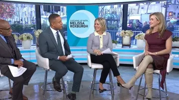 Gucci Lady Horsebit Leather Slingback Pumps worn by Dylan Dreyer as seen in Today on January 8, 2026