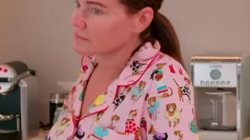 Dog Print Pajamas worn by Self (Meredith Marks) as seen in The Real Housewives of Salt Lake City (S06)