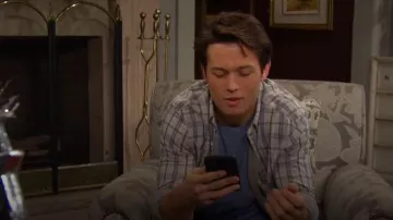 Faherty Coastline Knit Shirt worn by Leo Howard as seen in Days of our Lives on December 17, 2025