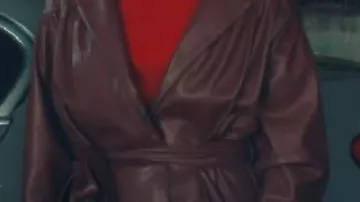 Leather Coat worn by Anna Andrews (Tessa Thompson) in HIS & HERS