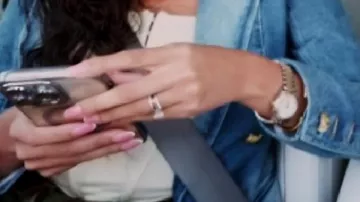 Blue Denim Blazer worn by (Jazmin Johnson) in Married to Medicine Los Angeles