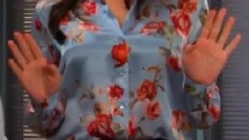 Floral Blouse worn by (Gabi Hernandez) in Days of Our Lives