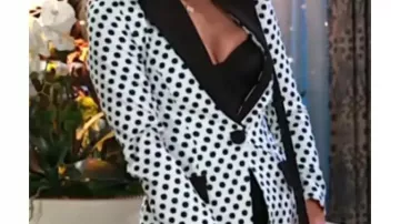 Polka Dot Blazer worn by Vanessa McBride (Lauren Buglioli) in Beyond the Gates (S01)