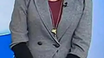 Black Knit Sleeves Grey Blazer of Jenna Bush Hager in Today