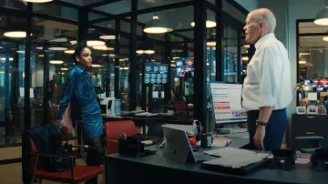 Chanel Cerf Black Caviar Leather Tote Bag worn by Anna Andrews (Tessa Thompson) as seen in HIS & HERS (S01E01)