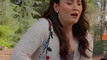 9-1-1 Season 9 Cecilia Embroidery Cardigan worn by (Cecilia Suárez) in 9-1-1