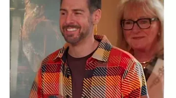 The Traitors US Season 4 Orange Plaid Shirt worn by in The Traitors